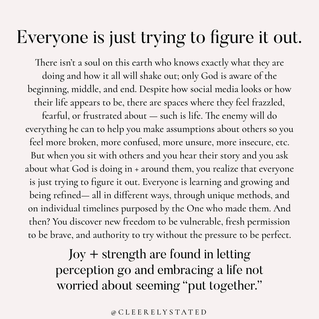 We're all just trying to figure is out.