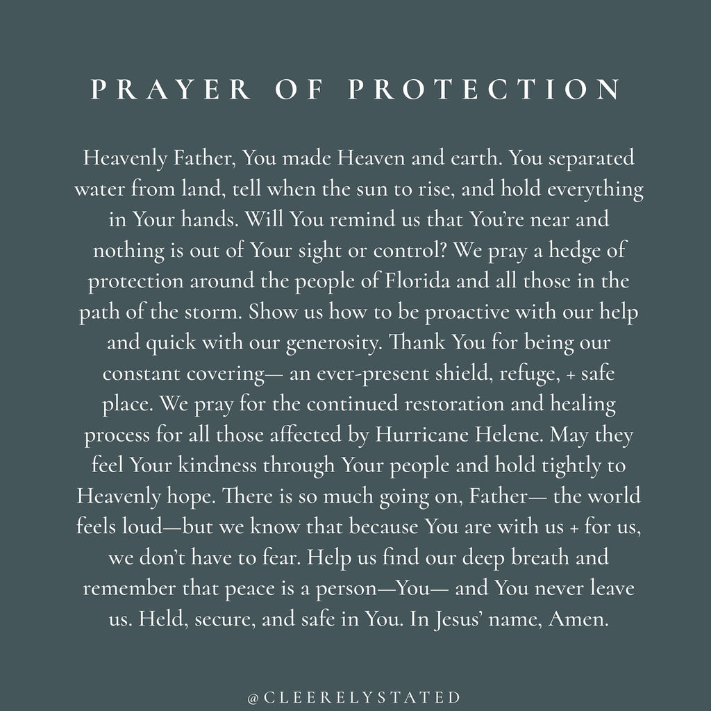 A prayer of protection