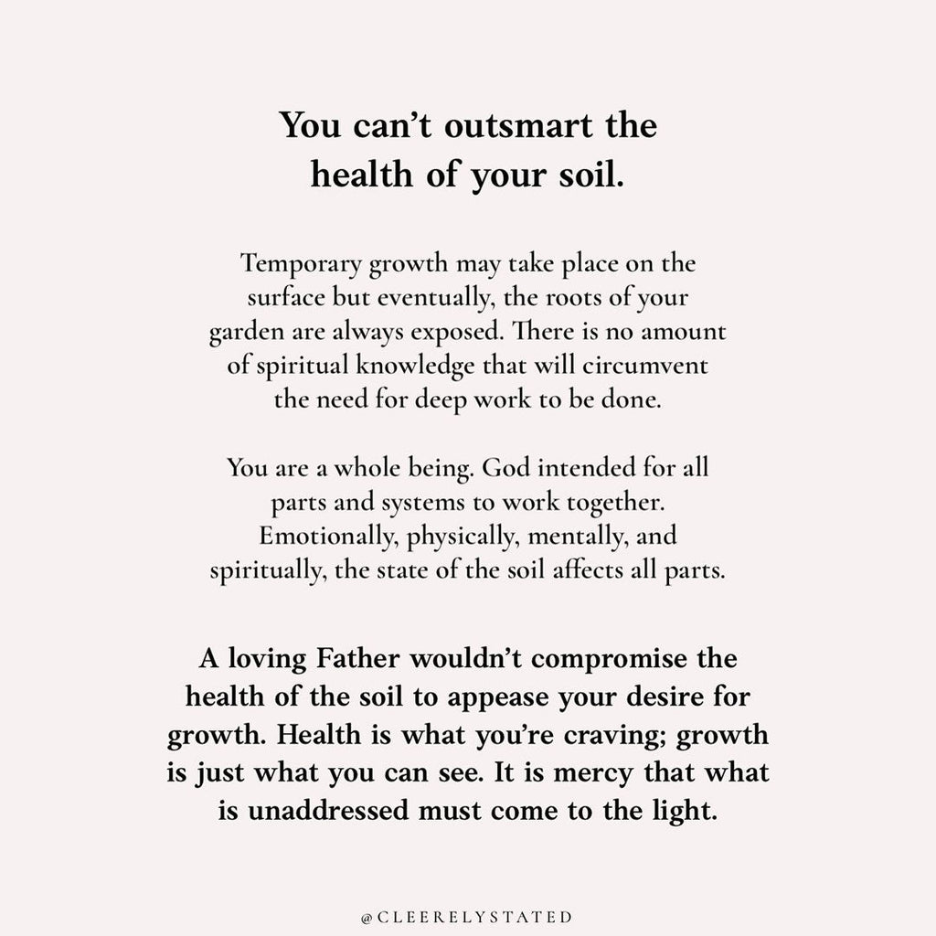 The health of your soil